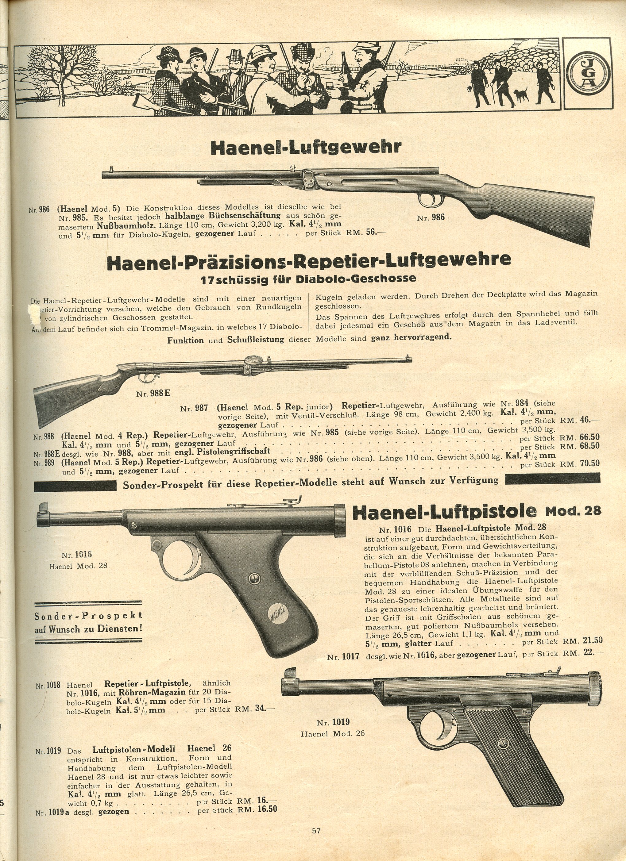 Rundkugel 4,4 mm für Haenel-Luftgewehre mit Magazin 