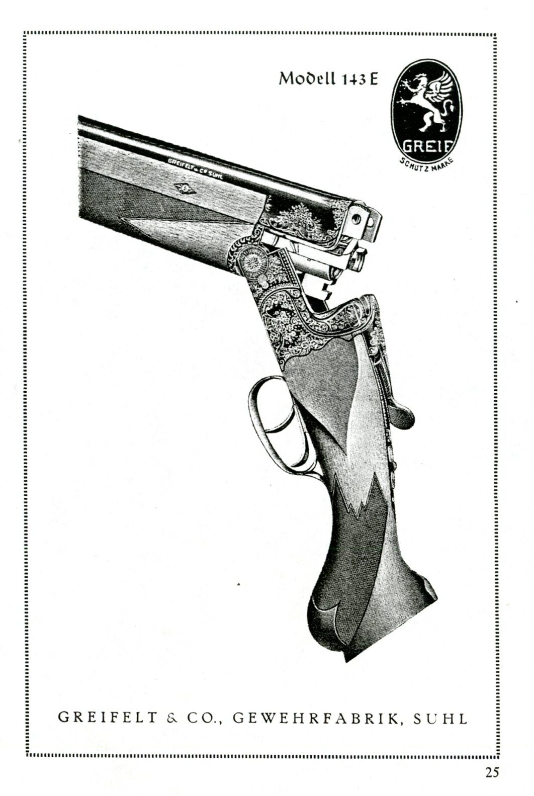 Greifelt & Co. circa 1940-1942 Greif Bock-Gewehre – German Hunting