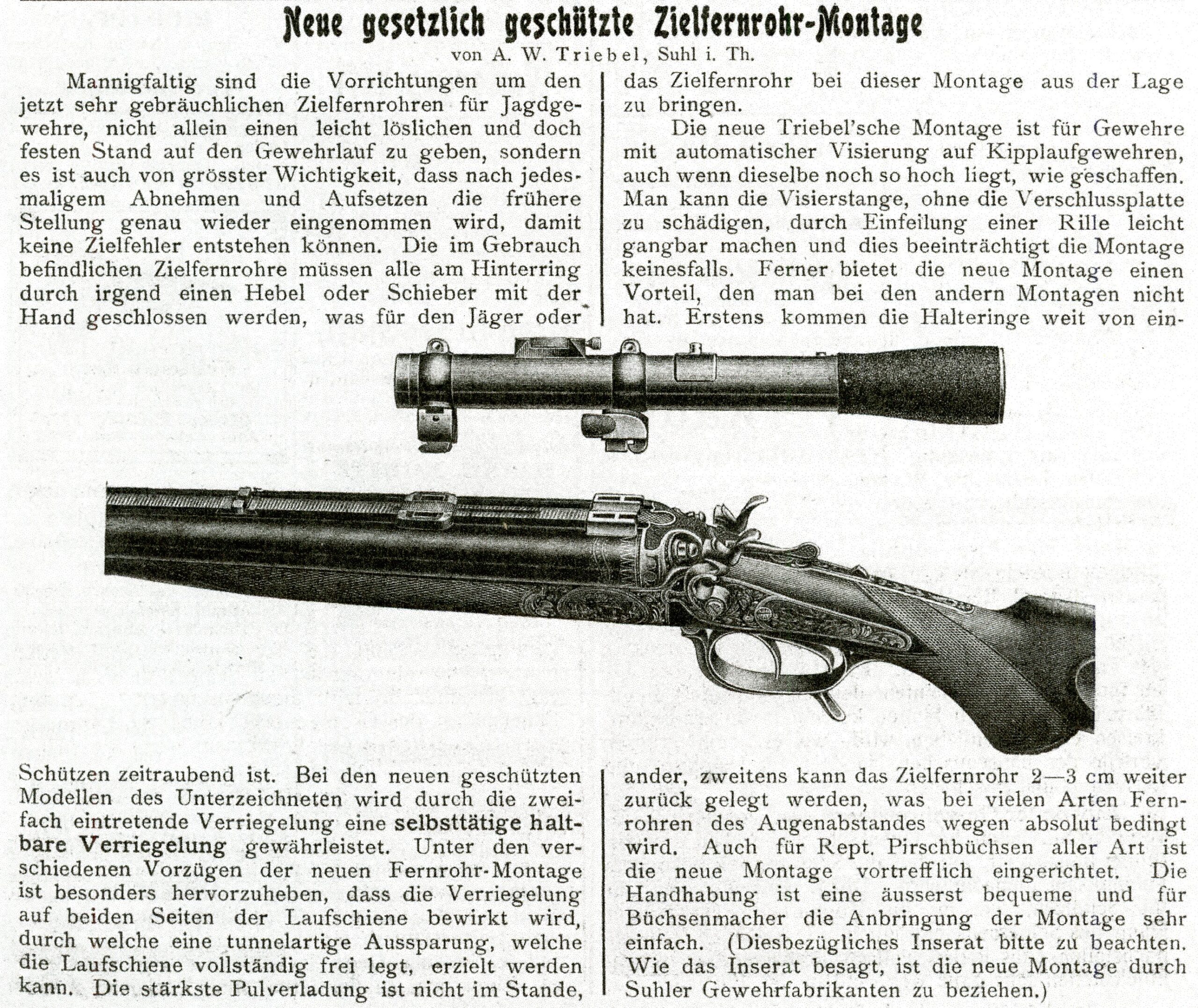 From the 1913 issue of Die Büchsenmacher und Waffenhandler